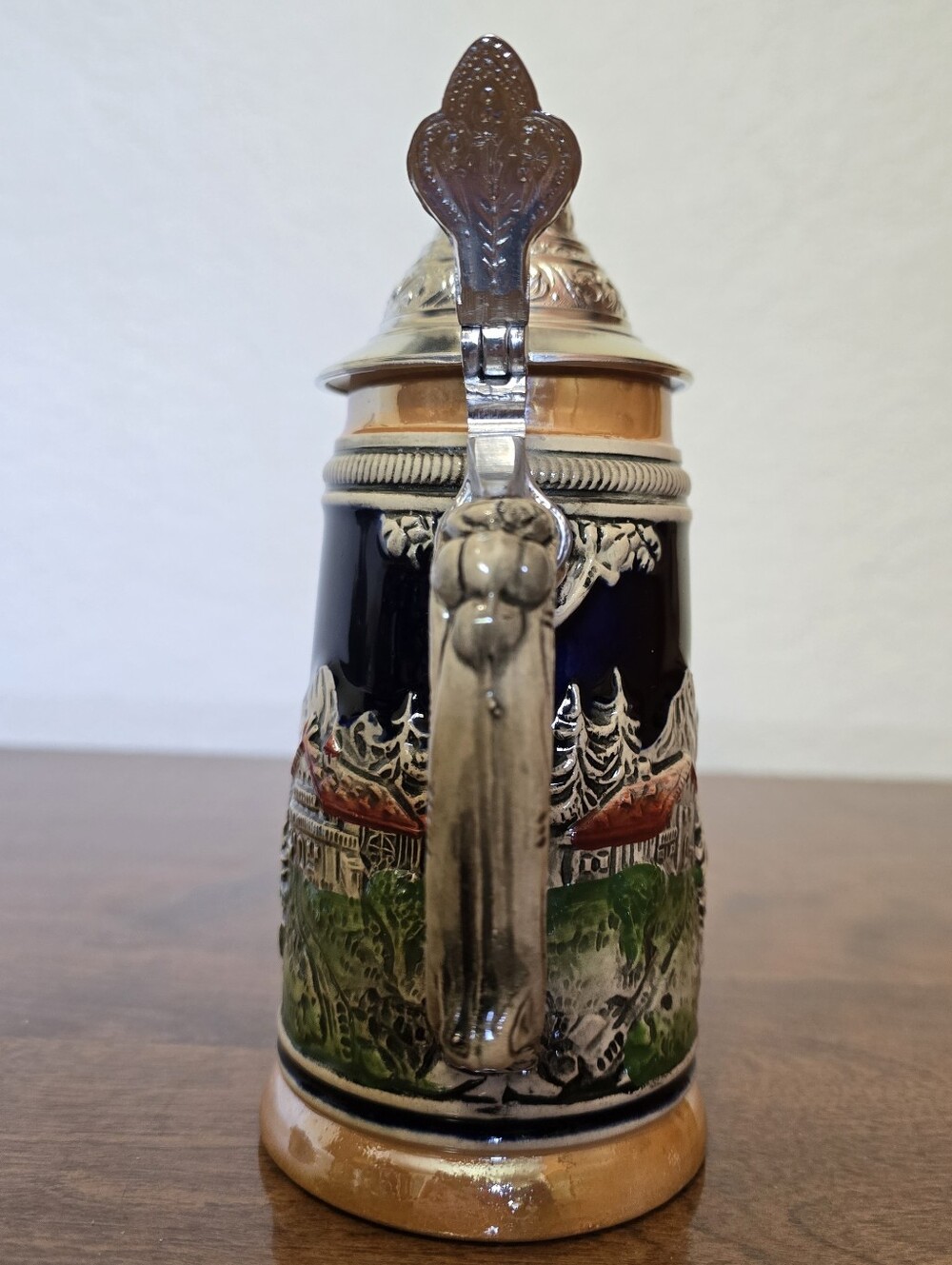 Vintage Gerz West Germany Lidded Beer Stein - Oberammergau Scene - Picture 5 of 14